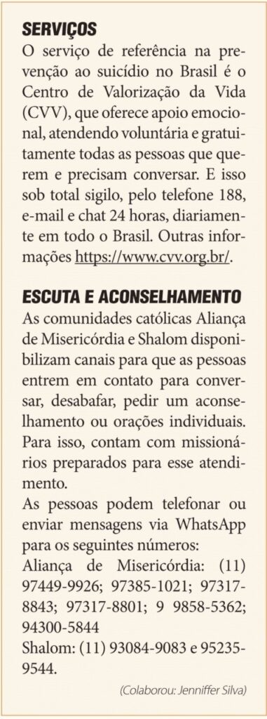 #SetembroAmarelo: escuta e acolhida salvam vidas - Jornal O São Paulo