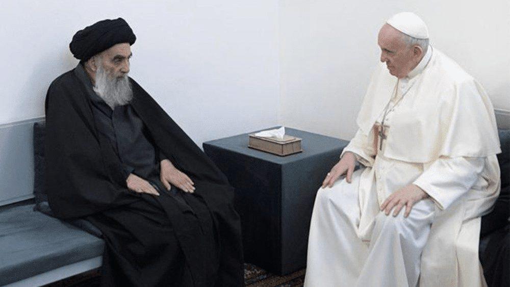 Papa visita o Grande Aiatolá Al-Sistani - Jornal O São Paulo