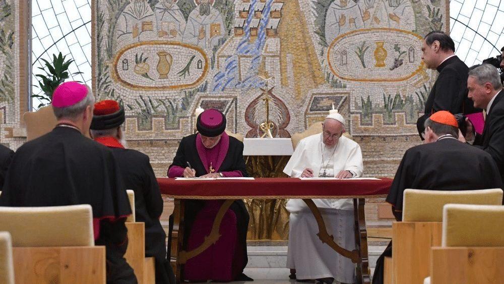 Papa ao Patriarca da Igreja Assíria do Oriente: ‘nossos mártires resplandecem juntos’ - Jornal O São Paulo