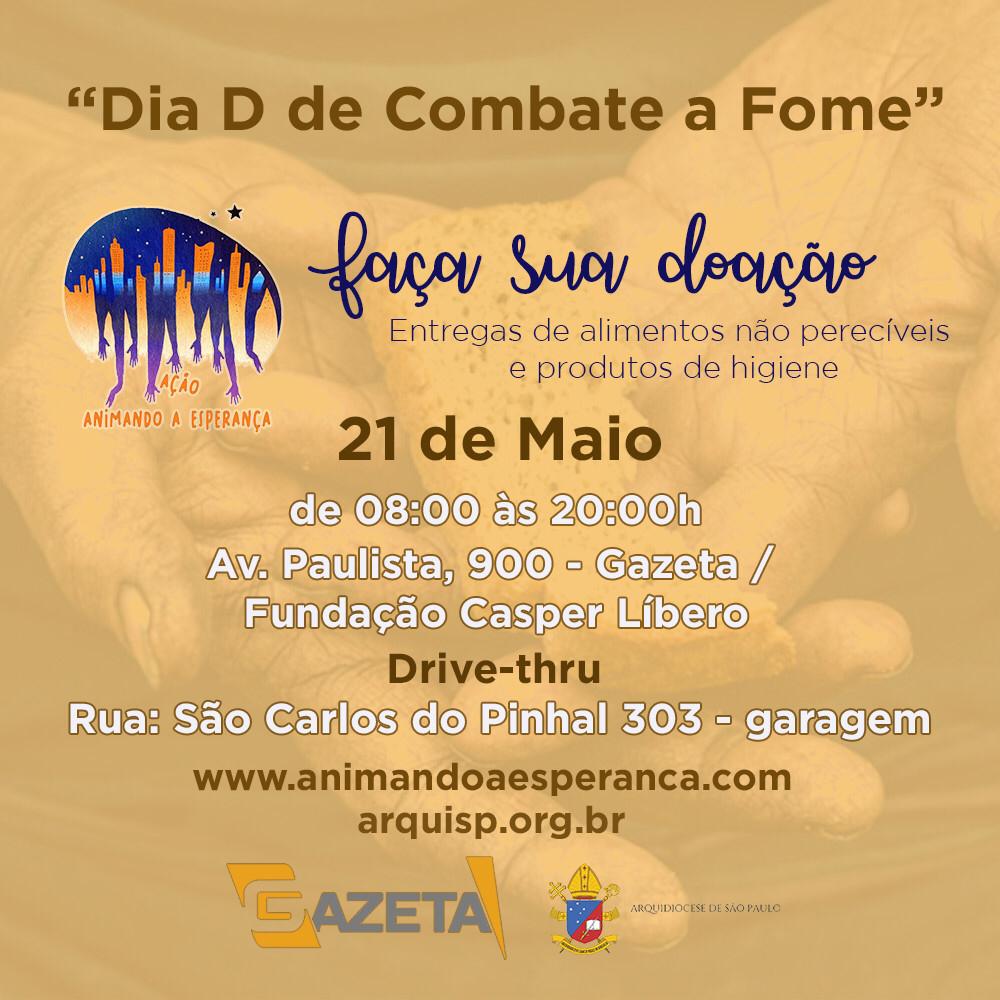 Cardeal Scherer convida os fiéis à participação no ‘Dia D de Combate à Fome’ - Jornal O São Paulo