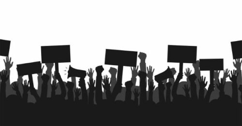 multidao protestando