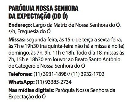Paróquia Nossa Senhora do Ó: 225 anos de testemunho cristão e de devoção mariana - Jornal O São Paulo
