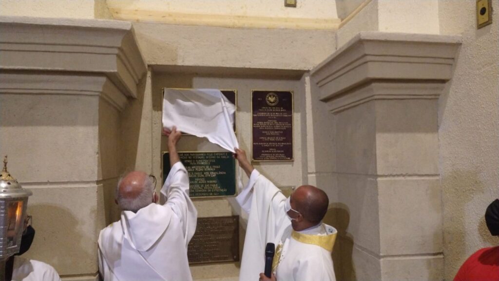 Novas placas comemorativas na Igreja Nossa Senhora da Expectação - Jornal O São Paulo