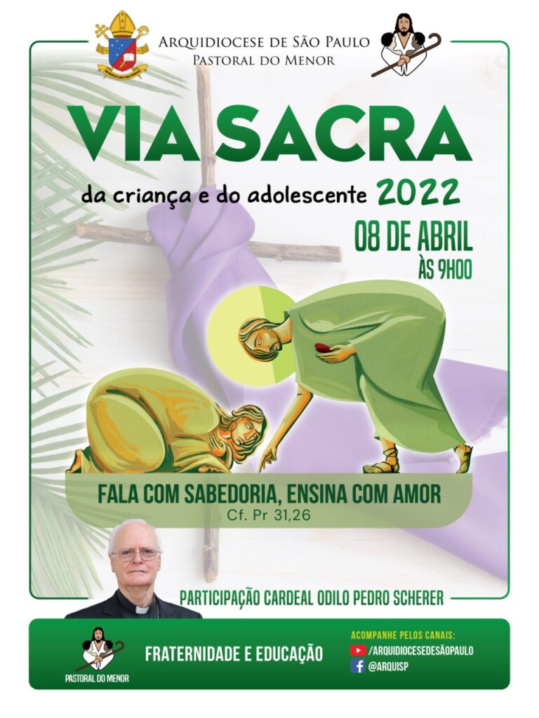 Via Sacra da Criança e do Adolescente acontecerá de modo on-line em 8 de abril - Jornal O São Paulo