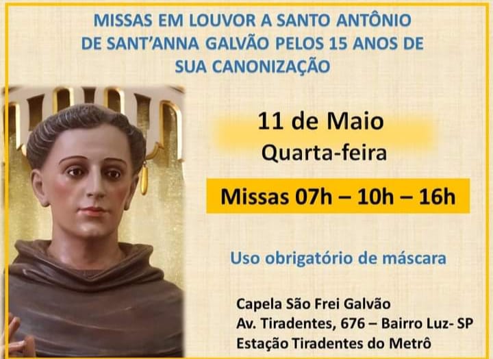 Há 15 anos, Frei Galvão era canonizado pelo Papa Bento XVI - Jornal O São Paulo