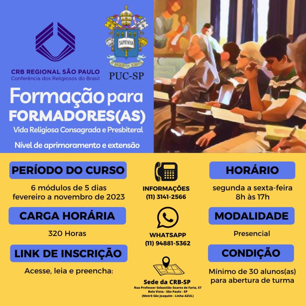 CRB promove capacitação a formadores de Vida Religiosa Consagrada e Presbiteral - Jornal O São Paulo