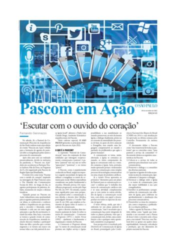‘Pascom em Ação’: um dia para pensar o uso das mídias na evangelização - Jornal O São Paulo