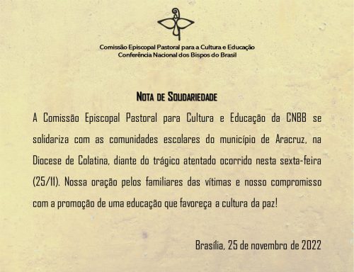 Setor Educação da CNBB se solidariza com familiares de vítimas de atentado no Espírito Santo - Jornal O São Paulo