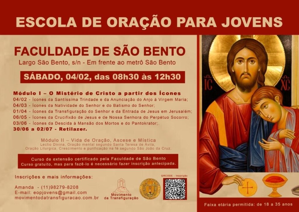 Movimento da Transfiguração oferece o curso de extensão ‘Escola de Oração para Jovens’ - Jornal O São Paulo