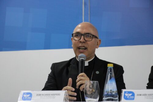 Dom Ricardo, novo secretário-geral, falou da missão da secretaria geral: “gerenciar, dinamizar e integrar as resoluções” - Jornal O São Paulo