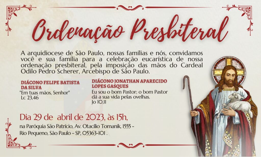 Dom Odilo ordenará dois novos sacerdotes para a Igreja - Jornal O São Paulo