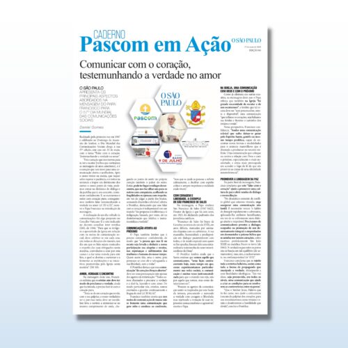 ‘Falar com o coração. Testemunhando a verdade no amor’ - Jornal O São Paulo