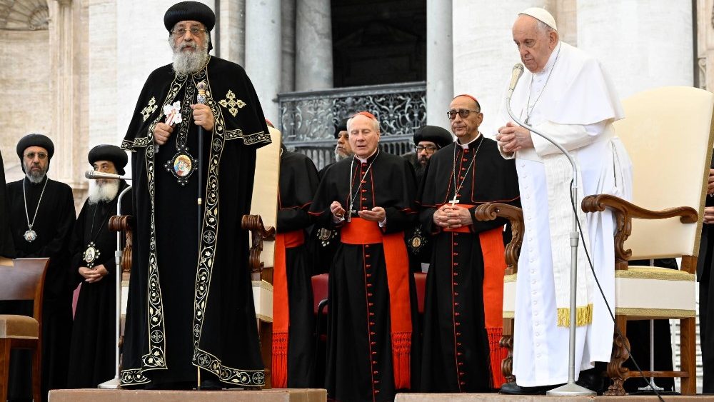 Na saudação do Papa a Tawadros II, a crescente amizade entre as duas Igrejas - Jornal O São Paulo