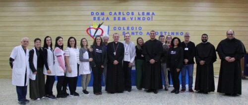 Dom Carlos Lema Garcia visita o Colégio Santo Agostinho - Jornal O São Paulo