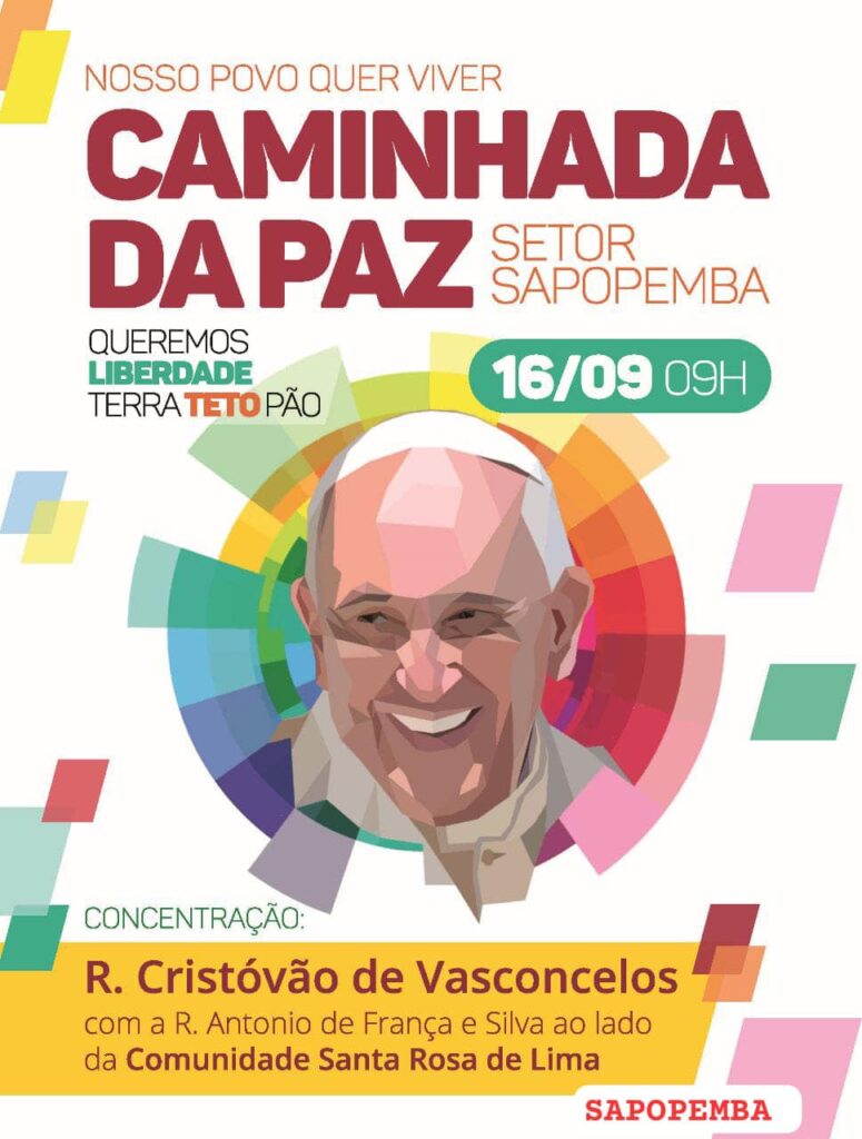 Na Região Belém, Setor Sapopemba caminhará pela paz - Jornal O São Paulo