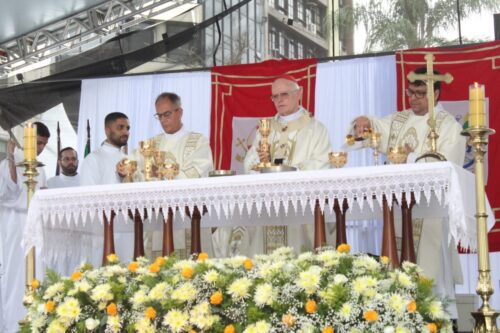 Dom Odilo Scherer preside missa solene no centenário da Diocese de Santos (SP) - Jornal O São Paulo