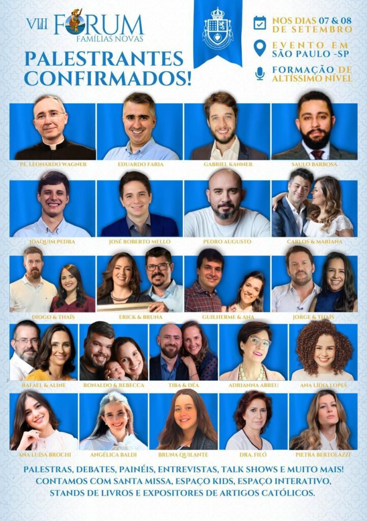 São Paulo recebe o VIII Fórum Famílias Novas neste fim de semana