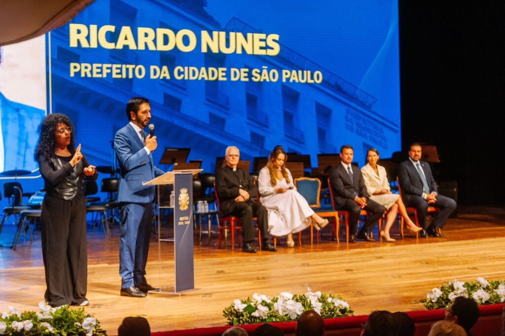 Ao assumir novo mandato, Ricardo Nunes diz que irá cuidar, ouvir e aprender com a ‘São Paulo real’