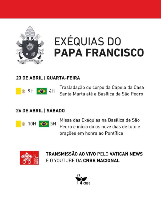 Funeral do Papa terá início na quarta-feira; exéquias serão no sábado na Praça São Pedro - Jornal O São Paulo