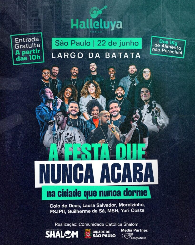 Novidades marcarão o Festival Halleluya 2025 em São Paulo