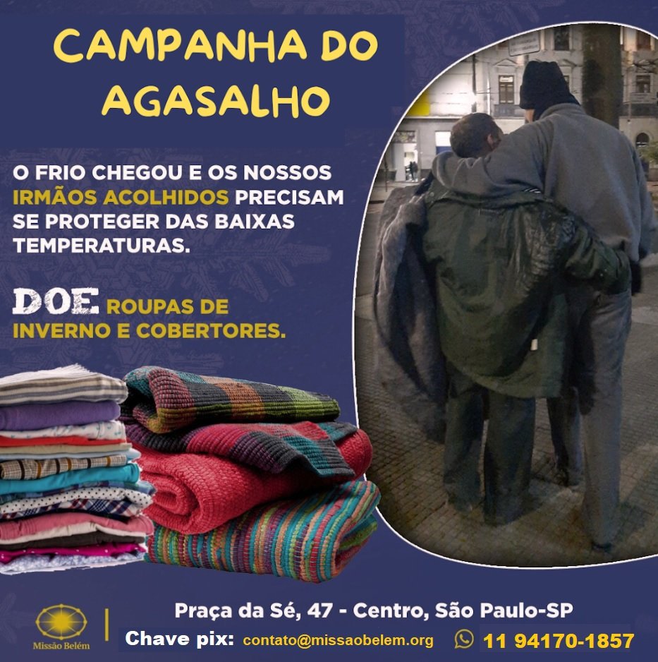 Com o frio mais intenso, organizações católicas reforçam ações aos ‘irmãos de rua’ - Jornal O São Paulo