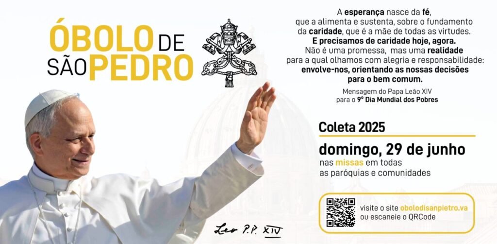 Óbolo de São Pedro: em 29 de junho, participe da coleta para ajudar a missão do Papa - Jornal O São Paulo