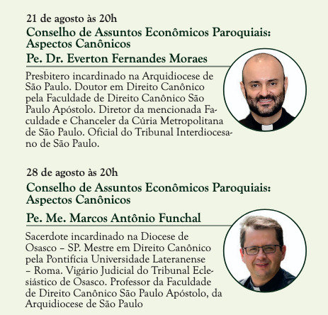 Curso de extensão on-line tratará sobre Conselho de Assuntos Econômicos Paroquiais - Jornal O São Paulo