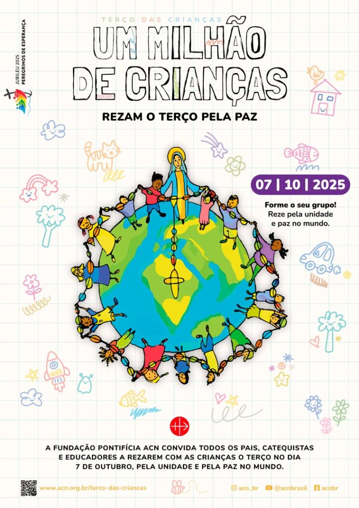 Crianças do mundo inteiro são convidadas a rezar o Terço pela paz em outubro - Jornal O São Paulo