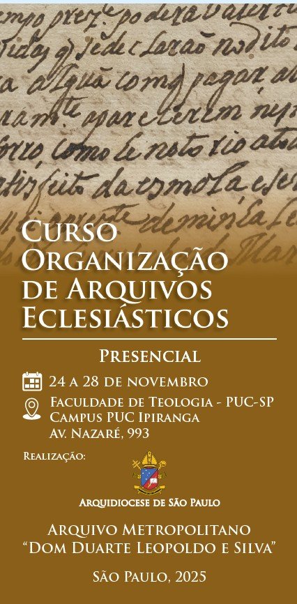 Organização de Arquivos Eclesiásticos será tema de curso no Arquivo Metropolitano - Jornal O São Paulo