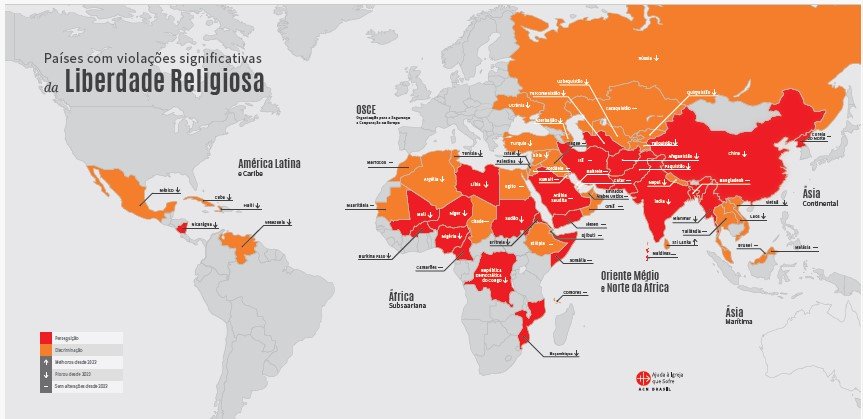 Leis anticonversão, vigilância em celulares e genocídios: em 62 países, há graves violações à liberdade religiosa - Jornal O São Paulo