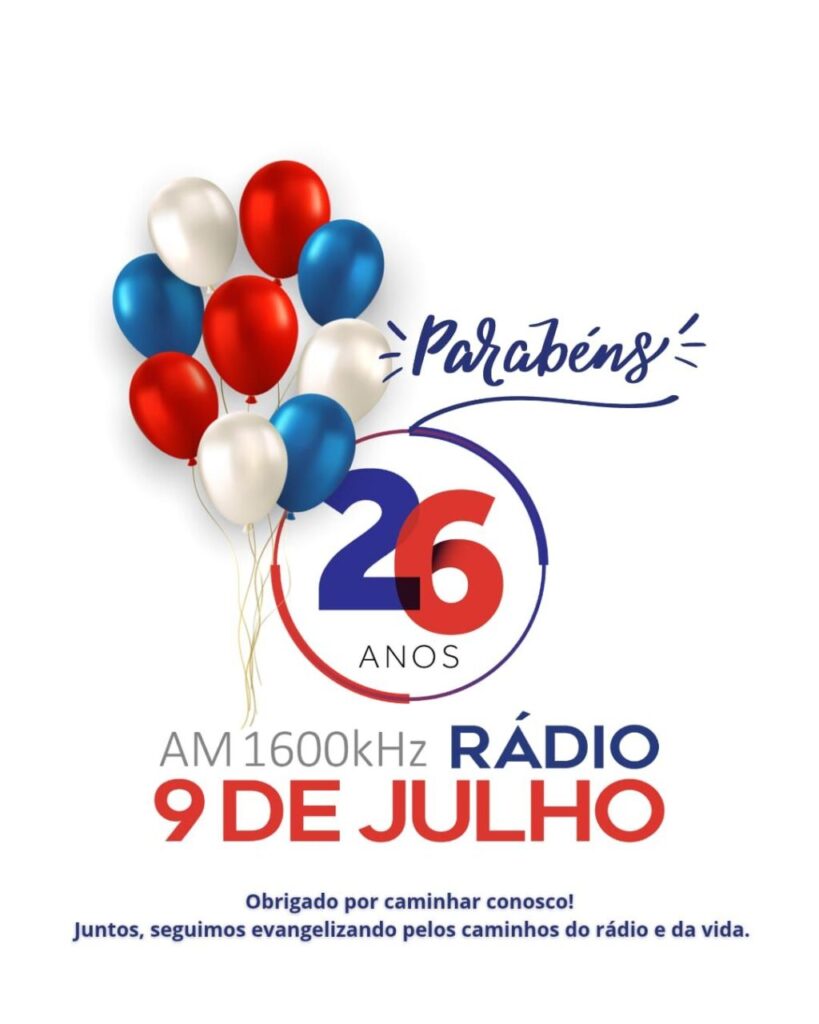 Rádio 9 de Julho festeja 26 anos com programação especial, reunindo comunicadores - Jornal O São Paulo