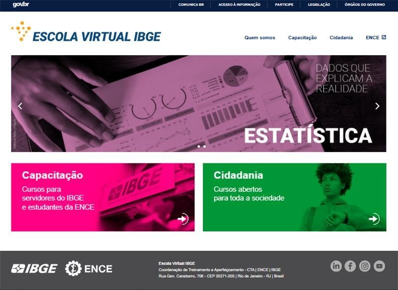 IBGE lança novo portal da Escola Virtual e oferece cursos para a sociedade - Jornal O São Paulo
