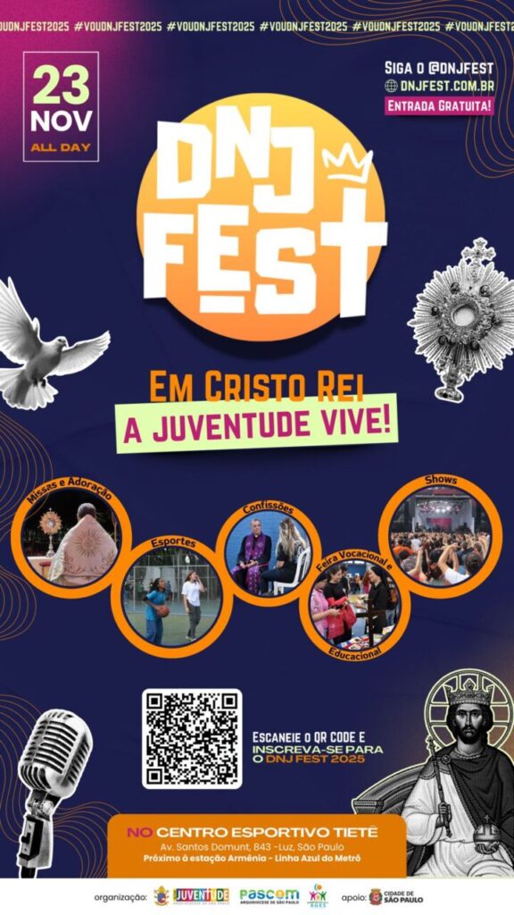 DNJFest 2025 – com Frassati e Carlo Acutis, juventude celebrará Cristo Rei - Jornal O São Paulo