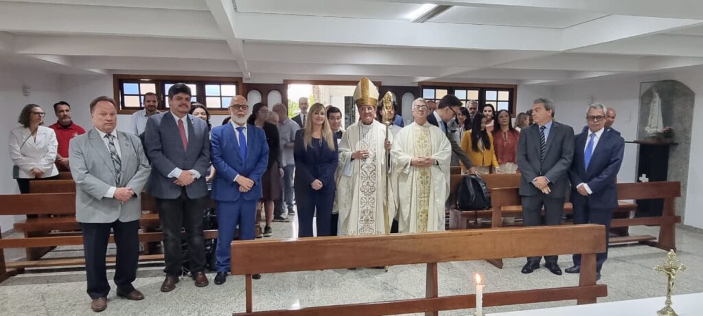 Dom Carlos Lema abençoa capela na Cidade Universitária - Jornal O São Paulo