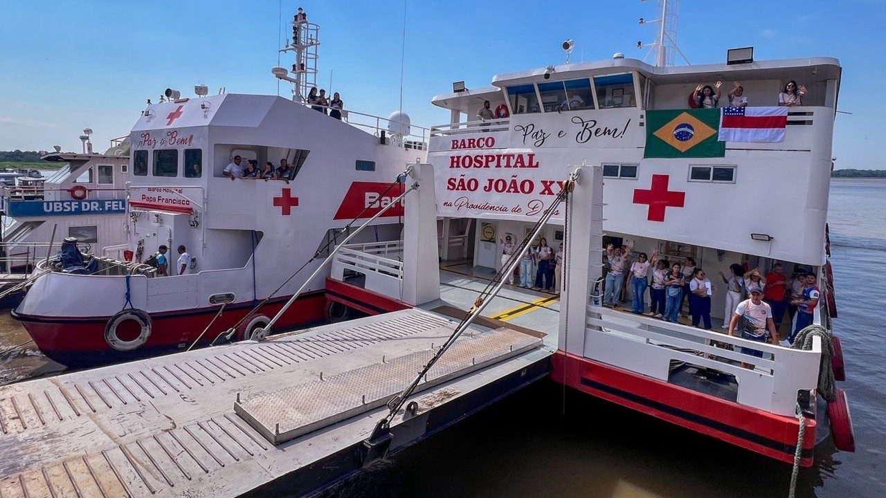 Os barcos-hospitais Papas Francisco e São João XXIII vão à COP30 prestar apoio humanitário e serviços à saúde - Jornal O São Paulo