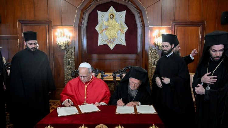 Em declaração conjunta, Leão XIV e Bartolomeu I reforçam o caminhar rumo à plena comunhão das Igrejas - Jornal O São Paulo