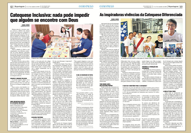 Catequese Inclusiva: O SÃO PAULO conversa com as catequistas que participaram da reportagem premiada - Jornal O São Paulo