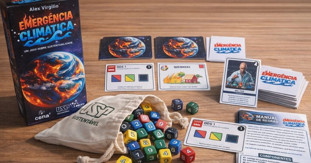 Jogo criado na USP usa cartas e cooperação para ensinar sustentabilidade e urgência climática - Jornal O São Paulo