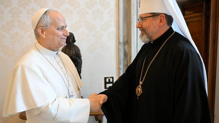 Leão XIV recebe o Arcebispo Sviatoslav Shevchuk, líder da Igreja Greco-Católica Ucraniana - Jornal O São Paulo